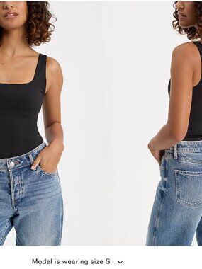 Express Body Contour Tanks, (2-pack), Size S